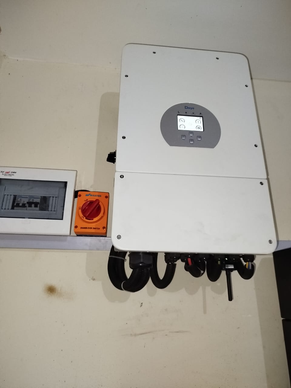 Completed solar energy system at Dr. Walter Kamande Residence Juja