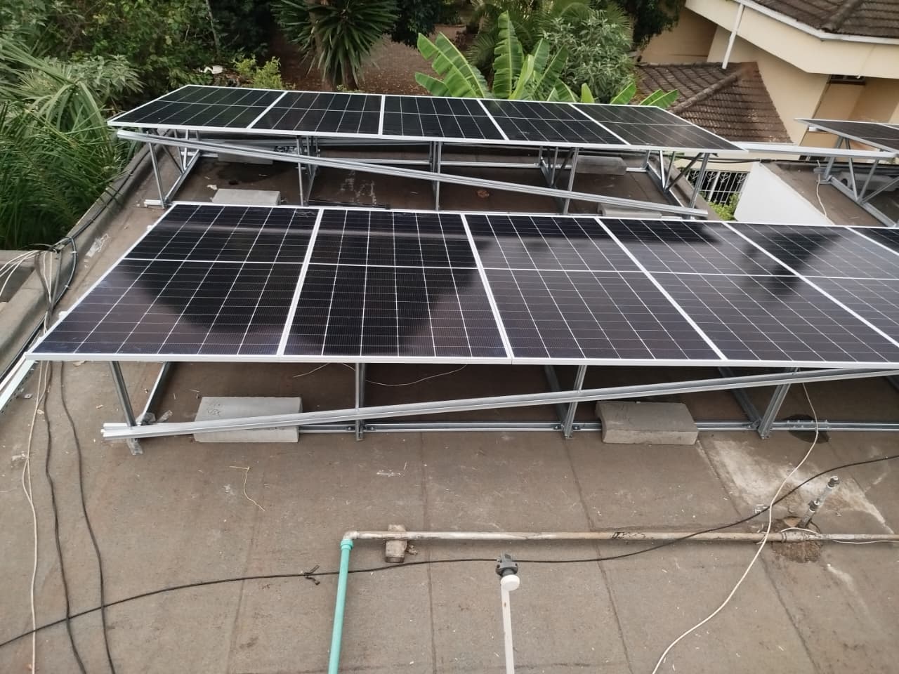 Solar inverter and electrical panel installation at ACK Residence