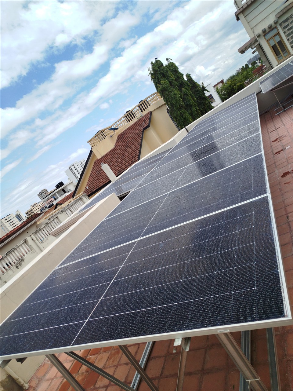 Completed hybrid solar system at Ms. Rosa Kithikii